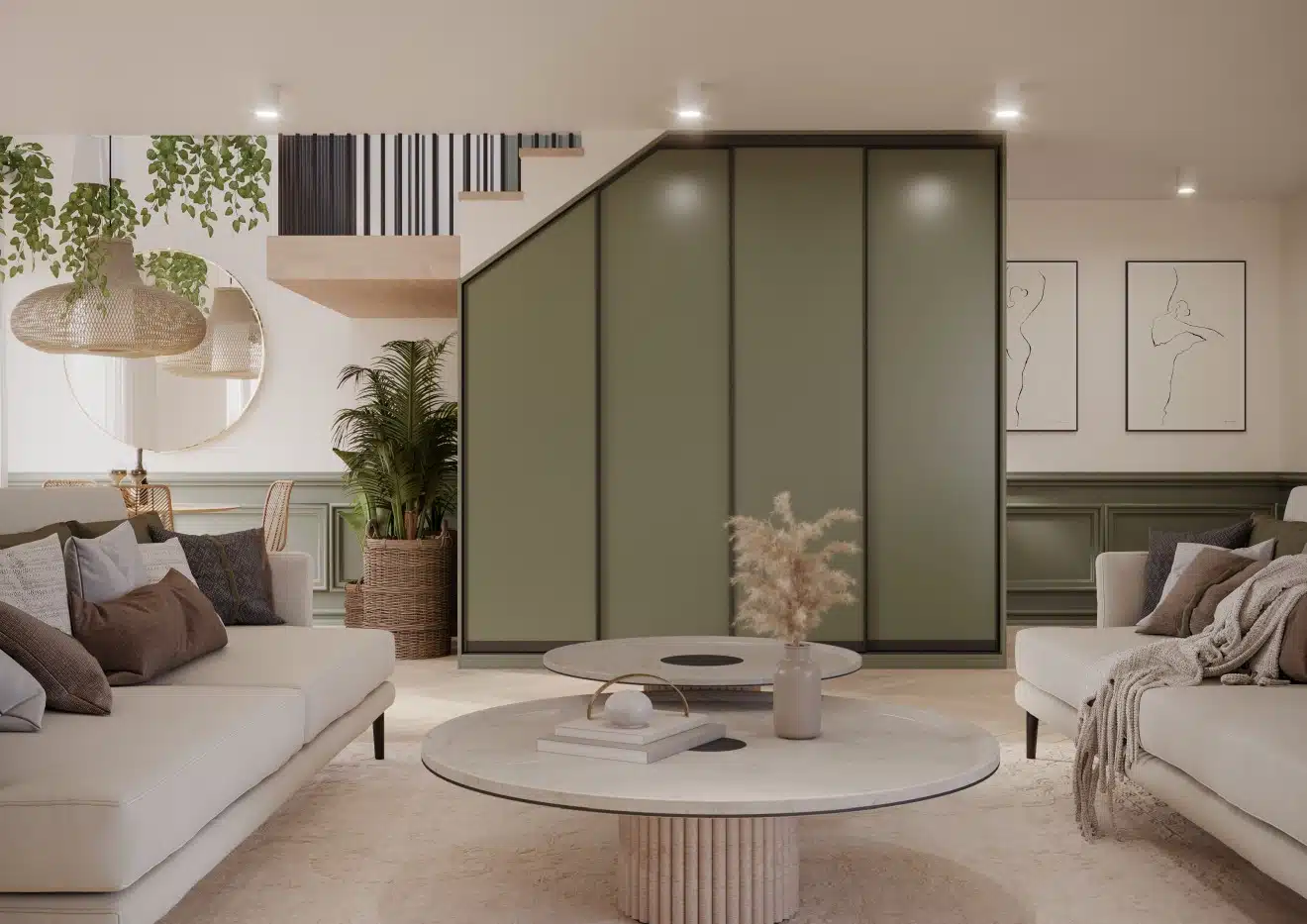 Jouw kast op maat laten maken? Stipt Op Maat - in 3 stappen 24 Stipt Design Losse schuifdeuren op maat gemonteerd voor een bestaande kledingkast, uitgevoerd in matzwart aluminium met houtdecor panelen.