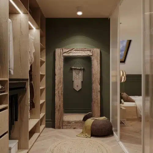 Ontdek onze galerij met maatwerk kasten - Stipt Op Maat 23 Stipt Design Kledingkast met automatische sensorverlichting van Häfele, kast opent met warm licht