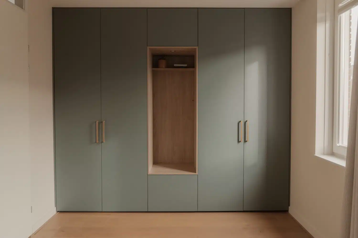 Kledingkast met bank | kledingkast met nis